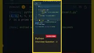 Python Interview Questions ( Prime Number Program Python ) Python in Telugu, Python course 