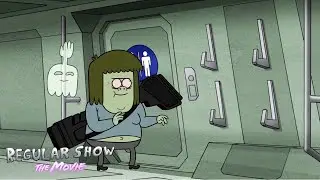Regular Show - Muscle Man Gets Naked By A Space Toilet | Regular Show: The Movie