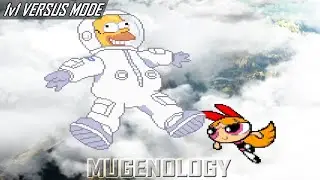Homer Simpson vs Blossom - The Simpsons vs The Powerpuff Girls - MUGEN