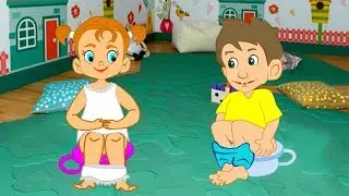 ДЕТИ на ГОРШКЕ. Урок анатомии в детсаде. Children pee in a pot and study anatomy.
