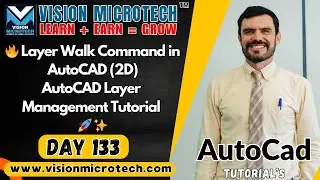 🔥 Layer Walk Command in AutoCAD (2D) | AutoCAD Layer Management Tutorial 🚀 ✨