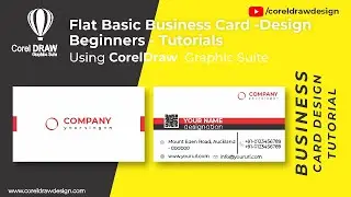 Coreldraw Flat Business Card - Basic Tutorials - Digital Graphics - Beginners Class - Tutorial
