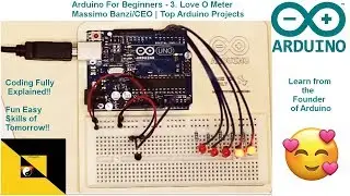 3 Beginners Arduino Uno R3  Love O Meter Massimo Banzi Top Arduino Projects - Ebonygeek45
