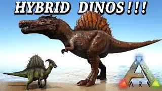 ARK HYBRID DINOS!! SPINOREX MOSAREX & MUCH MORE!! Ark Survival Evolved Modded Gameplay Hybrid Dino
