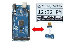 #262 LCD E-Ink 7.5inch 800x480 - e-Paper Raw Panel Driver HAT - Arduino Test