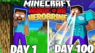 Minecraft Herobrine 100 day survive in hardcore World .. #minecraft #herobrine