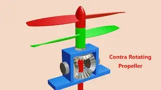Contra Rotating Propeller using Bevel Gear System
