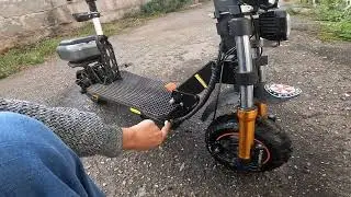 Установка фар  Покатушки на Kugoo M5 Pro 2023года