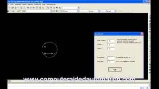 AutoCAD Drawing animation - circle in motion
