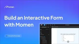 Build a dynamic form with Momen | Tutorial