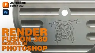 Render Fusion 360 Part Logo in Phototshop
