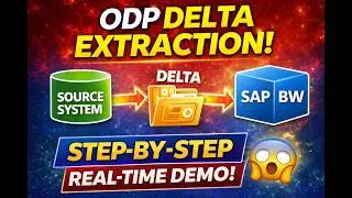 How to Do Delta Extraction Using ODP |Source to BW Step-by-Step|Real-Time Practical 2026