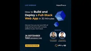 How To Build and Deploy a Full Stack Web App in 30 Minutes | Low-Code For Real Developers | Five.Co