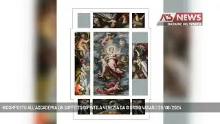 RICOMPOSTO ALL'ACCADEMIA UN SOFFITTO DIPINTO A VENEZIA DA GIORGIO VASARI | 28/08/2024