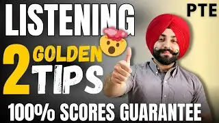 PTE listening 2 golden tips, how to improve listening, ( Gurwinder Sir )