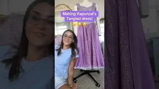 Making Rapunzel’s dress from Tangled pt. 2! #tangled #rapunzel