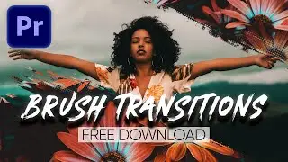 BRUSH TRANSITION Overlays in Premiere Pro [FREE DOWNLOAD]