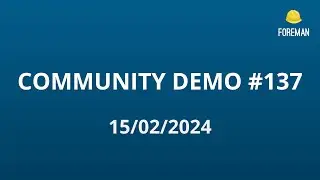 Foreman Community Demo #137