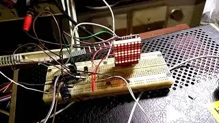 LED matrix for synth/guitar tuning