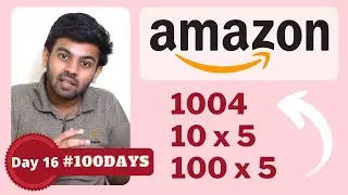 Amazon Interview Question | Replace all 0's with 5  | #100DaysOfCode code io English