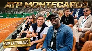 INSIDE THE VIP AREA AT THE ATP MONTE CARLO 🇲🇨 | I played there 🎾