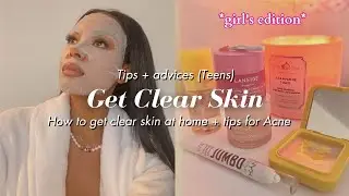 how to get clear skin fast 🌟🌷 || skincare tips