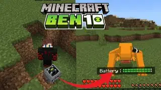 Probando un Mod de Ben 10 en Minecraft