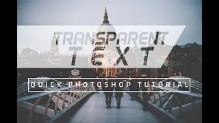 Transparent Text Effect । Photoshop