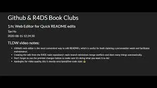 Git for Book Clubs: GitHub Web Editor