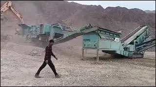 ABC material production #Impactor #Powerscreen wadi Al hoqain