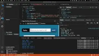 End to end web development workflow in VS Code - Browser Console