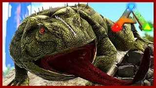 How Many Frogs Must I Tame! Farming Cementing Paste! The Island Map! Ark Survival Evolved Ep 8!