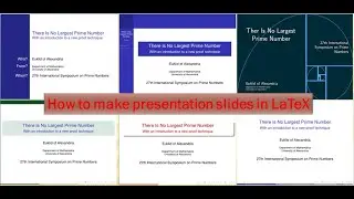 How to make beamer presentation slides in LaTeX | Overleaf