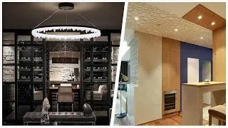 75 Painted Wood Floor Living Room With A Bar Design Ideas You'll Love 🔴