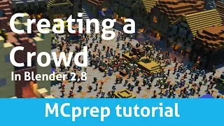 How to create a bustling crowd simulation in Blender 2.8