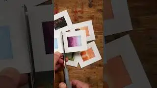 6 acquerelli in miniatura! #arte #tutorial #sketch #drawing #art #painting #watercolor  #shorts