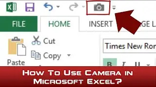 How to Use Camera in Microsoft Excel Tutorial