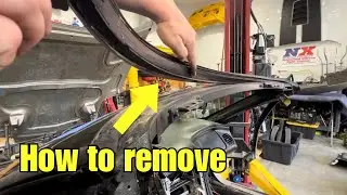 C5 Corvette Windshield Weather Strip Removal