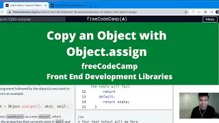 Copy an Object with Object assign (Front End Development Libraries) freeCodeCamp tutorial