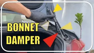 How to change car bonnet damper easily by using only a tiny screwdriver