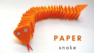 How to Make Easy PAPER SNAKE For Kids | Paper Craft Tutorial