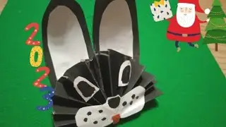 🎄 Кролик/Символ 2023/заяц/новогодняя игрушка/ из бумаги/paper craft/своими руками/rabbit