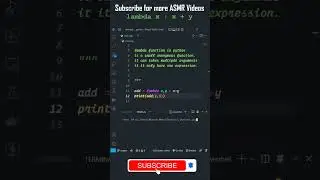 lambda Function in Python 