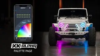 Palette Page Overview | XKalpha RGBW Addressable LED System App | XKGLOW