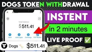 dogs token withdrawal kaise kare | dog token withdrawal | telegram dogs withdrawal