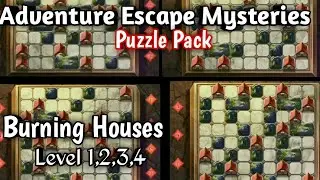 Adventure Escape Mysteries Puzzle Pack (Burning Houses) Level 1,2,3,4