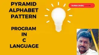 C Program: Generating and Displaying the Pyramid Alphabet Pattern | codewithbv