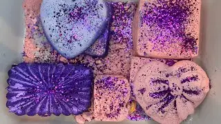 Peach and Purple | Gym Chalk Crush | Chalk Art | ASMR