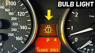 BMW BULB WARNING LIGHT E90 E91 E92. HOW TO KNOW WHICH BULB IS BAD