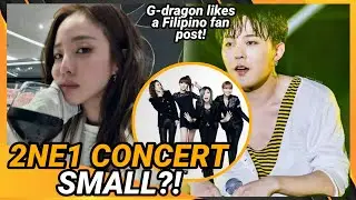 Dara explains why 2ne1 concert venue is small; G-dragon likes Filipino fan post!